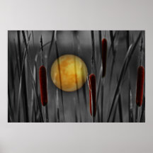 Lune frappée posters