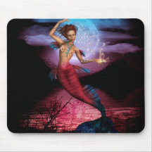 Lune magique Mousepad de sirène Tapis De Souris