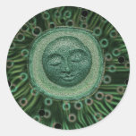 Lune paisible autocollants