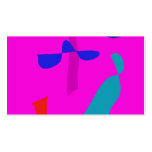 Lune par le rose de fenêtre cartes de visite personnelles