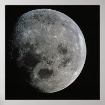 Lune vue d'Apollo 8 Affiches