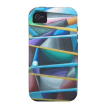 Lunes déloyales (cubisme coloré) coque Case-Mate iPhone 4