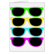 Lunettes de soleil du cru RVB Fluo Carte