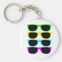 Lunettes de soleil du cru RVB Fluo Porte-clefs