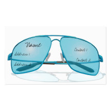 Lunettes de soleil modèle de carte de visite