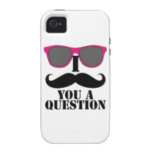 Lunettes de soleil roses et moustache d'I vous une Coque iPhone 4/4S
