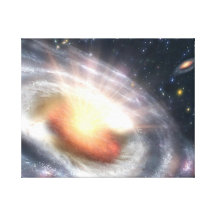 L'univers, art enveloppé de toile de trou noir toile tendue