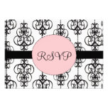 Lustre épousant des cartes de réponse de RSVP Faire-part Personnalisables