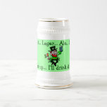 Lutin celtique irlandais buvant Stein Tasse