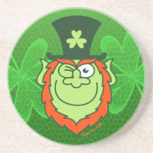 Lutin du jour du paddy de St clignant de l'oeil et Dessous De Verre