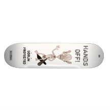 Lutin fâché plateaux de skateboards