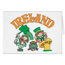 Lutins de l'Irlande Cartes De Vœux