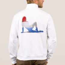 Luxembourgian Girl Silhouette Flag Printed Jacket