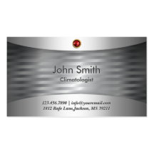 Luxury Steel Climatologist Business Card
