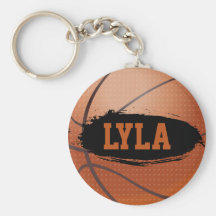 Lyla a personnalisé le basket-ball Keychain/porte-