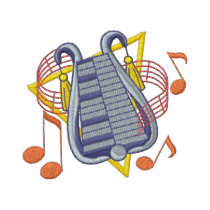 Lyre de Bell polos brodés
