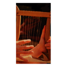 lyre - instrument de musique rare cartes de visite professionnelles