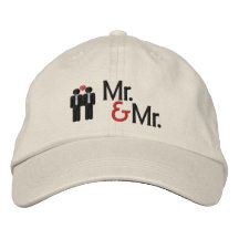 M. et M. Gay Wedding Chapeaux Brodés