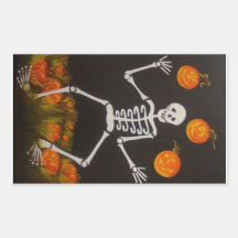 M. Os-Cliqueter d'autocollants de Halloween
