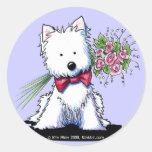M. Pawfect Stickers de KiniArt Westie Autocollants