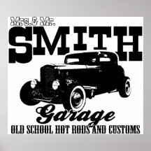 M. Smith Hot-Rod Garage de Mrs.& Posters