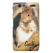 M. Squirrel de sourire Droid RAZR Case