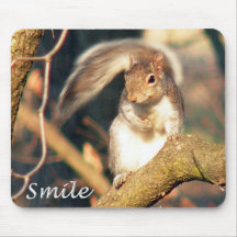 M. Squirrel Mousepad de sourire Tapis De Souris