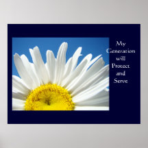 Ma génération protégera et servira la copie d'art affiches