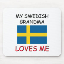Ma grand-maman de Suédois m'aime Tapis De Souris