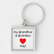 ma grand-maman et grand-papa m'aiment porte-clé