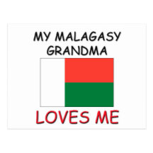 Ma grand-maman malgache m'aime carte postale