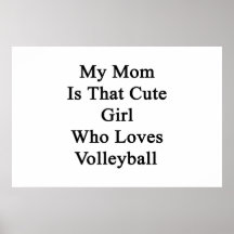 Ma maman est cette fille mignonne qui aime le voll posters