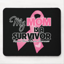Ma maman est une survivante - cancer du sein tapis de souris