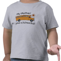 Ma mère conduit un autobus t-shirts