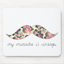 ma moustache est mousepad vintage tapis de souris