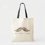 ma moustache est sac fourre-tout vintage