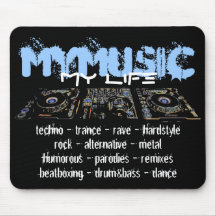 Ma musique ma vie tapis de souris