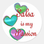 Ma passion de Salsa Adhésifs Ronds