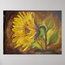 Ma peinture de tournesol poster