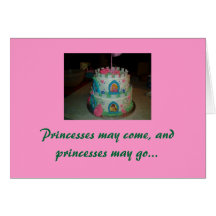 Ma petite princesse, joyeux anniversaire carte de vœux