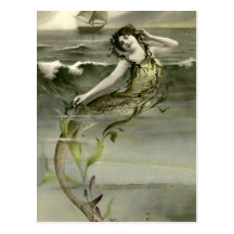 Ma petite sirène carte postale