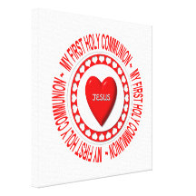 Ma première sainte communion impression sur toile