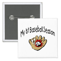 Ma première saison de base-ball badge avec épingle