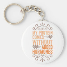 Ma protéine vient sans hormones supplémentaires porte-clé