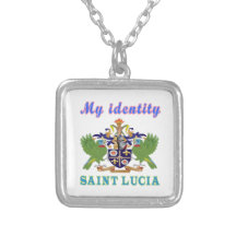 Ma Sainte-Lucie d'identité Pendentifs