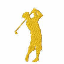 Ma veste d'ouatine brodée par classique de golf de