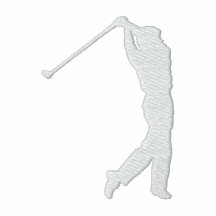 Ma veste d'ouatine brodée par golf de sport