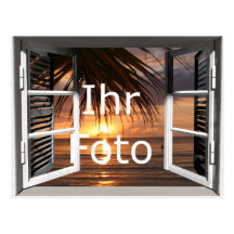 Ma vue de fenêtre format paysage cartes postales