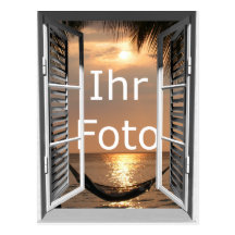 Ma vue de fenêtre format vertical carte postale
