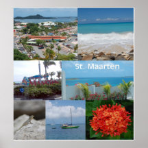 Maarten-St de Sint. Copie d'affiche de Martin
